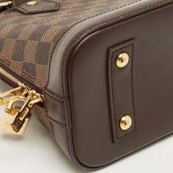 Pre Owned حقيبة لوي فيتون ألما بي بي قماش دامير إبيني