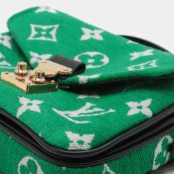 Pre Owned Louis Vuitton Monogram Jacquard Velvet Micro Metis
