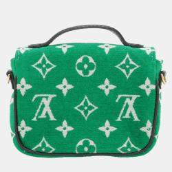 Pre Owned Louis Vuitton Monogram Jacquard Velvet Micro Metis