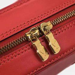 Pre Owned Louis Vuitton Red Epi Sablon Handbag