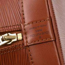 Pre Owned Louis Vuitton Brown Epi Alma Handbag