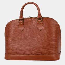 Pre Owned Louis Vuitton Brown Epi Alma Handbag
