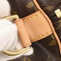 Pre Owned Louis Vuitton Monogram Keepall Bandouliere 55 Duffle Bag
