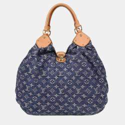 Pre Owned Louis Vuitton Monogram Denim XL Handbag