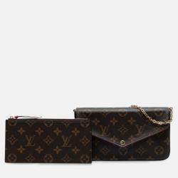 Pre Owned Louis Vuitton Brown Monogram Pochette Felicie