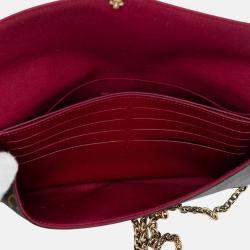 Pre Owned Louis Vuitton Brown Monogram Pochette Felicie