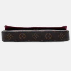 Pre Owned Louis Vuitton Brown Monogram Pochette Felicie