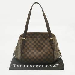 Pre Owned Louis Vuitton Damier Ebene Canvas Belem MM Bag