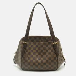 Pre Owned Louis Vuitton Damier Ebene Canvas Belem MM Bag