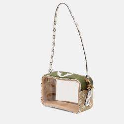 Pre Owned Louis Vuitton Brown/Green Monogram Giant Jungle Beach Pouch