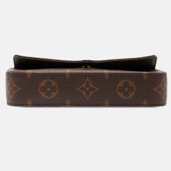 Pre Owned Louis Vuitton Brown Monogram Felicie Strap And Go