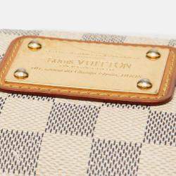 Pre Owned Louis Vuitton Eva Damier Azur Canvas Clutch Bag