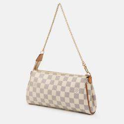 Pre Owned Louis Vuitton Eva Damier Azur Canvas Clutch Bag