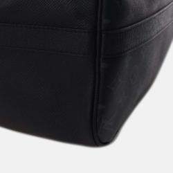 Pre Owned Louis Vuitton Black Taigarama Keepall Bandouliere 50