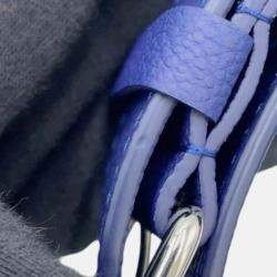 Pre Owned Louis Vuitton Blue Monogram Bandana City Keepall