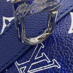 Pre Owned Louis Vuitton Blue Monogram Bandana City Keepall