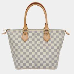 Pre Owned Louis Vuitton Damier Azur Saleya PM Handbag