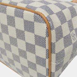 Pre Owned Louis Vuitton Damier Azur Saleya PM Handbag