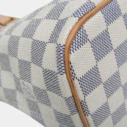 Pre Owned Louis Vuitton Damier Azur Saleya PM Handbag