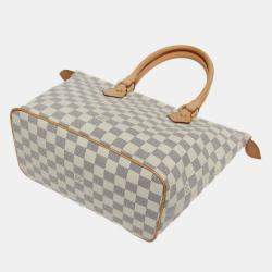 Pre Owned Louis Vuitton Damier Azur Saleya PM Handbag
