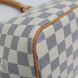 Pre Owned Louis Vuitton Damier Azur Saleya PM Handbag