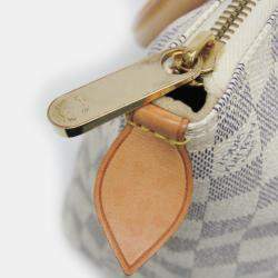 Pre Owned Louis Vuitton Damier Azur Saleya PM Handbag
