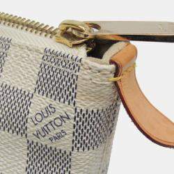 Pre Owned Louis Vuitton Damier Azur Saleya PM Handbag