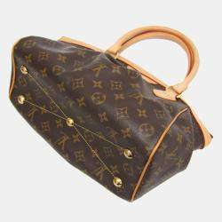 Pre Owned Louis Vuitton Monogram Tivoli PM Handbag Brown