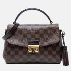 Pre Owned Louis Vuitton Brown Damier Ebene Croisette