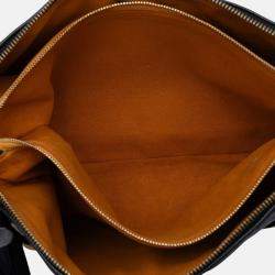 Pre Owned Louis Vuitton Black Monogram Embossed Puffy Lambskin Coussin MM