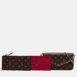 Pre Owned Louis Vuitton Brown Monogram Pochette Felicie