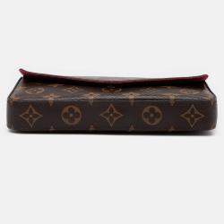 Pre Owned Louis Vuitton Brown Monogram Pochette Felicie