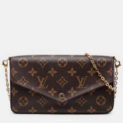Pre Owned Louis Vuitton Brown Monogram Pochette Felicie