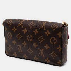 Pre Owned Louis Vuitton Brown Monogram Pochette Felicie