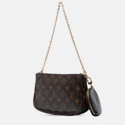 Pre Owned Louis Vuitton Brown Monogram Multi Pochette Accessoires