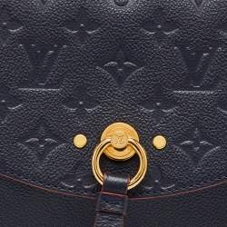 Pre Owned Louis Vuitton Bleu Infini Monogram Empreinte Leather BB Blanche Bag