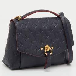 Pre Owned Louis Vuitton Bleu Infini Monogram Empreinte Leather BB Blanche Bag