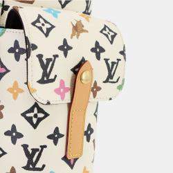 Pre Owned Louis Vuitton Monogram Craggy Christopher Mm Backpack In Vanilla