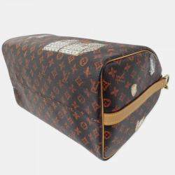 Pre Owned Louis Vuitton Catgram Speedy Bandouliere 30Cm Boston Bag