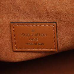 Pre Owned Louis Vuitton Vendome Mm Gold Handbag In Taurillon Leather Brown