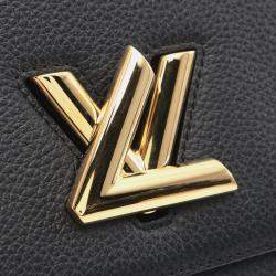 Pre Owned Louis Vuitton Twist One Handle Pm Handbag Leather Taurillon Black
