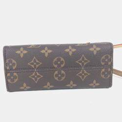 Pre Owned Louis Vuitton On The Go Bb Monogram Takashi Murakami Handbag Canvas Brown