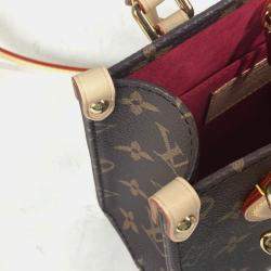 Pre Owned Louis Vuitton On The Go Bb Monogram Takashi Murakami Handbag Canvas Brown
