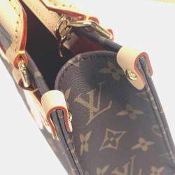 Pre Owned Louis Vuitton On The Go Bb Monogram Takashi Murakami Handbag Canvas Brown