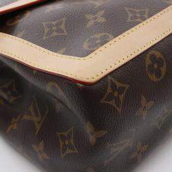 مملوكة مسبقًا حقيبة كتف لويس فويتون دوفين سوفت جي إم قماش جلد بني بشعار المونوجرام