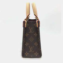 Pre Owned Louis Vuitton On The Go Bb Takashi Murakami Panda Handbag Monogram Canvas Brown