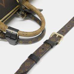 Pre Owned Louis Vuitton Monogram Giant Reverse Keepall Bandouliere 45Cm Boston Bag