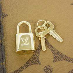 Pre Owned Louis Vuitton Monogram Giant Reverse Keepall Bandouliere 45Cm Boston Bag