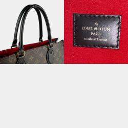 Pre Owned Louis Vuitton Fall In Love Monogram Handbag Hong Kong Exclusive On The Go Mm Canvas Brown