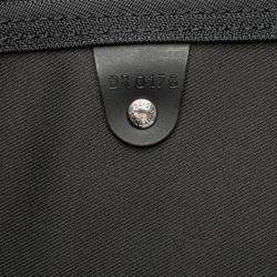 Pre Owned Louis Vuitton Monogram Eclipse Split Keepall Bandouliere 50 Boston/Shoulder Bag Silver Black Pvc And Leather